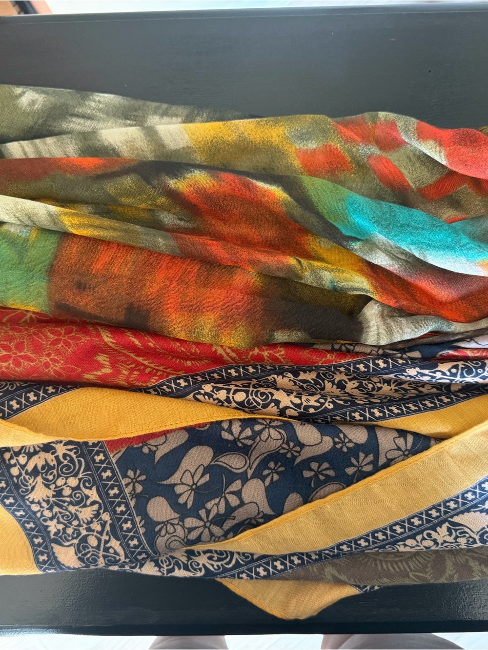 Colorful Multi-Pattern Lightweight Scarf